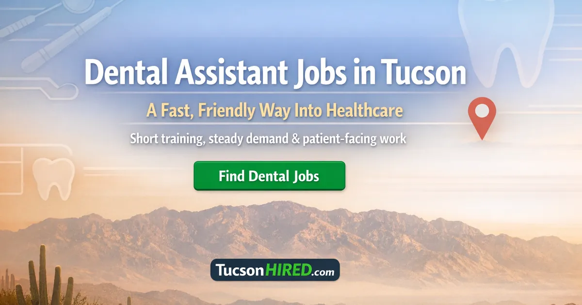 Dental Assistant Jobs in Tucson: A Fast, Friendly Way Into Healthcare