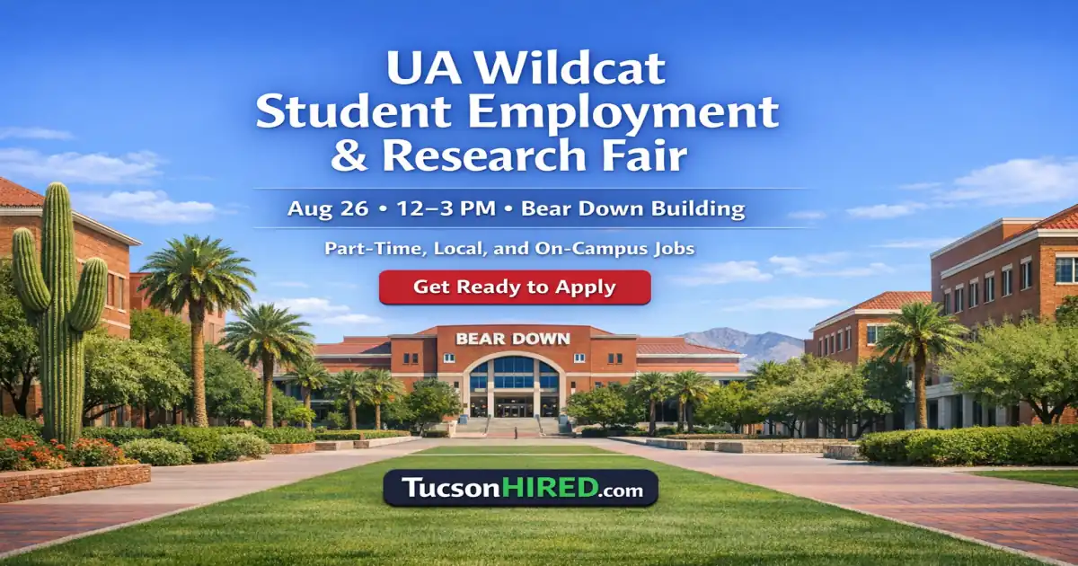 UA Wildcat Student Employment & Research Fair Aug 26: Part-Time, Local, and On-Campus Jobs